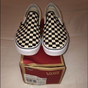 Checkerboards Classic Slip On Vans